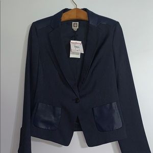 Anne Klein Navy Blue Blazer With Tags